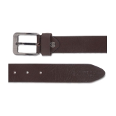 samtroh - Brown Leather Men's Formal Belt ( Pack of 1 ) - None