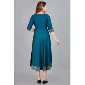 Smien - Olive Rayon Womens Anarkali Kurti ( Pack of 1 ) - None