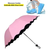 RAMDEV ENTERPRISE Pink 1 Fold Umbrella - Pink