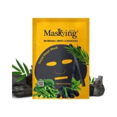 Masking BeautyDiva Honey, Moringa, Mint and Charcoal Face Sheet Mask Masks 50 ml Pack of 2