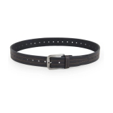 Zacharias Boys Synthetic Leather Belt for kids (Pack of 1) (kb-21_Black) (6-10 Years) - None