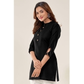 Glomee - Black Cotton Blend Women's Tunic ( Pack of 1 ) - None