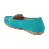 Shoetopia - Turquoise Women''s Loafers - None