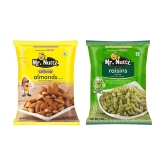 Mr.Nuttz Premium Dry Fruits Combo Pack 500g (Almonds 250g, Raisins Kishmish 250g)