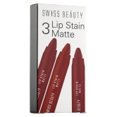 Swiss Beauty Lip Stain Matte Lipstick Lipstick (Orange Red), 3.4gm
