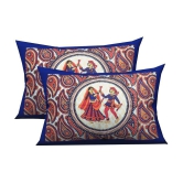 URBAN MAGIC Pack of 2 Blue Pillow Cover - Blue