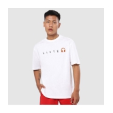 Bewakoof - White Cotton Oversized Fit Men's T-Shirt ( Pack of 1 ) - None