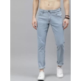 Men Slim Low Rise Blue Jeans