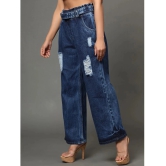 AngelFab - Blue Denim Wide Leg Womens Jeans ( Pack of 1 ) - None