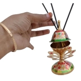 Mii Art Brass Incense Holder, Agarbatti Stand for Pooja (Size-10x7cm) Pack of 1Pcs