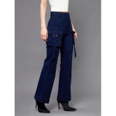 Miss Chase - Navy Blue Denim Bootcut Womens Jeans ( Pack of 1 ) - None