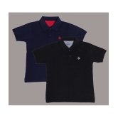 NEUVIN - Multi Color Cotton Blend Boys Polo T-Shirt ( Pack of 2 ) - None