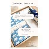 Sustainable Productivity Gift hamper by Ekatra - Indigo Stripes