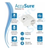 AccuSure SL Nebulizer Compressor Machine for Kids & Adult with Mouth Piece and Mask(White)