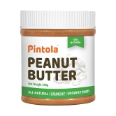 Pintola All Natural Peanut Butter - Unsweetened, Crunchy, 350 gm