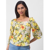 Globus - Yellow Polyester Women''s Regular Top ( Pack of 1 ) - None