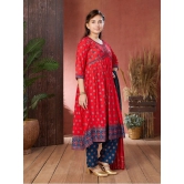 Aarika Red Cotton Blend Girls Kurta and Pant Set ( Pack of 1 ) - None