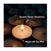 Imvelo White Vanilla Wax Tea Light Candle 4 cm ( Pack of 15 )