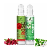 Pure Jangali Organics Rose Non- Alcoholic Below 50ml Attar ( Pack of 4 )