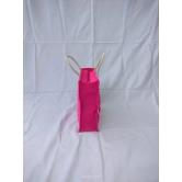 Sonchiraiya Pink Colour Mini Jute Bag