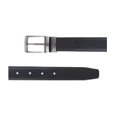 samtroh - Black PU Mens Reversible Belt ( Pack of 1 ) - None