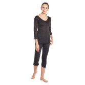 Trendygal Cotton Blend Topwear - Black - None