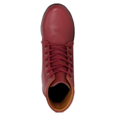 Commander Maroon Ankle Length Chukka Boots - None