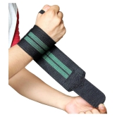 Wrist Support Wrap Band for Gym and Fitness (1 Pair) - One Size