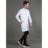 Frost White Mens Long Kurta