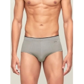 XYXX - Light Grey Cotton Blend Mens Briefs ( Pack of 1 ) - S