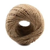 PRANSUNITA Other Natural Jute Burlap Twine,50 MTS Each, 2mm Jute String ( Pack of 2 )