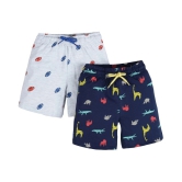 Plum Tree Boys Animal Print shorts ( Pack of 2) - None