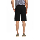 Solid Men Black Cargo Shorts, Gym Shorts