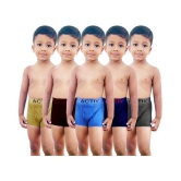 HAP Boys Trunks | Pack of Five |Innerwear /boxer /Drawer /outer elastic - None