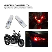 AutoPowerz Front Left & Right Tail Light For All Car and Bike Models ( Set of 4 )