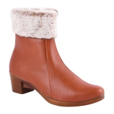 Shoetopia - Brown Women''s Ankle Length Boots - None