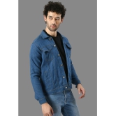 DKGF Fashion Cotton Blend Mens Denim Jacket - Light Blue ( Pack of 1 ) - None