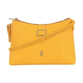 Baggit Yellow Faux Leather Sling Bag - Yellow