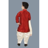 STYLOKIDS Maroon Silk Blend Boys Sherwani ( Pack of 1 ) - None