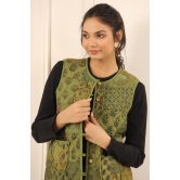 Printed women quilted  jacket-3XL