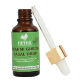 Brahmi Ghrita Nasal Drop (Size - 30 ml) by HETHA ORGANICS LLP