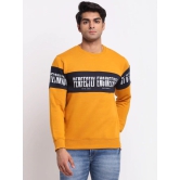 Rodamo  Men Mustard Printed Sweatshirt