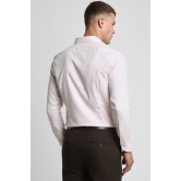 Men Pink Slim Fit Formal Full Sleeves Formal Shirt