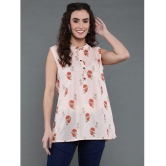 Antaran - Peach Cotton Women's Regular Top ( Pack of 1 ) - None