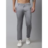 Rodamo Men Grey Slim Fit Trousers