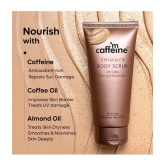 mCaffeine Shimmer Body Scrub with Coffee for Smooth & Glowing Skin Scrub 150 g (Pack of 1)