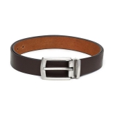 samtroh - Brown Leather Mens Casual Belt ( Pack of 1 ) - None