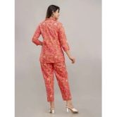 Frionkandy Peach Printed Pant Top Set - None