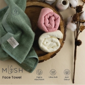 Mush Bamboo Face Towel  Ultra Soft Absorbent  Quick Dry Towel for Facewash Gym Travel Yoga. Recommended for Acne Prone Skincare 12 Grey-Mush Bamboo Face Towel | Ultra Soft, Absorbent & Quick Dry