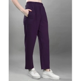 Selvia Purple Solid Pant Top Set - None